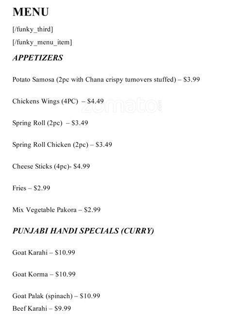 BBQ King Restaurant Menu, Menu for BBQ King Restaurant, Richardson