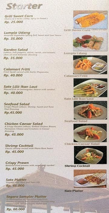 Segara Seafood amp; Indonesian Restaurant Menu  Zomato Indonesia