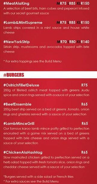 #Hashtag Bar menu