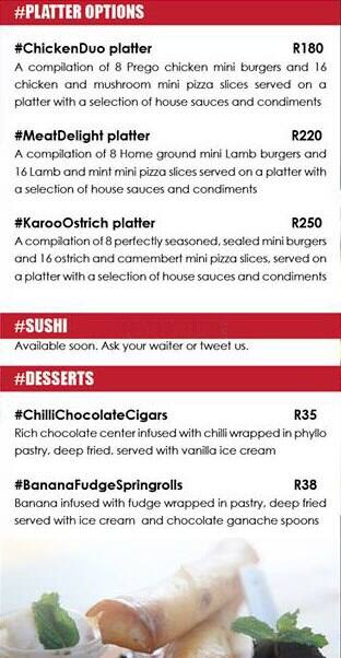 #Hashtag Bar menu