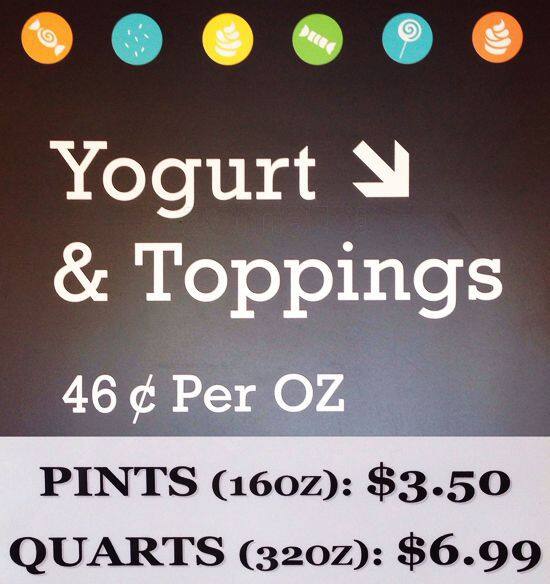 Yogurt Station Menu, Menu for Yogurt Station, Walnut Creek, Walnut