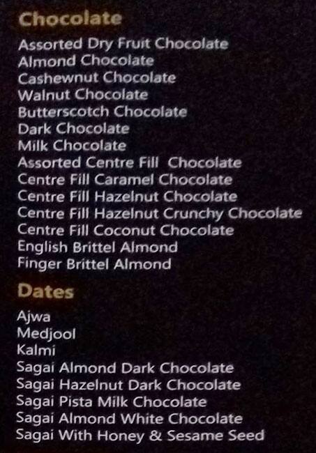 DALE’S EDEN menu