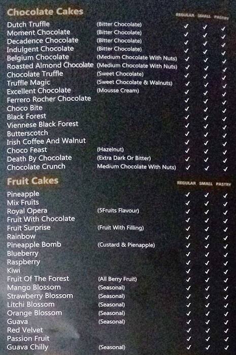 DALE’S EDEN menu