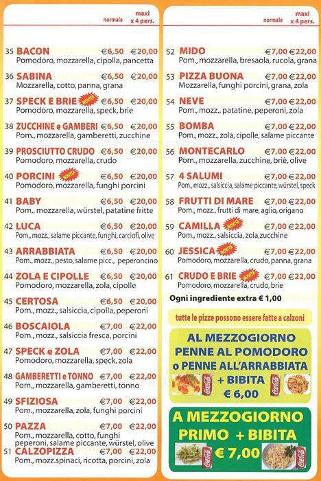 Menu di Aladino 