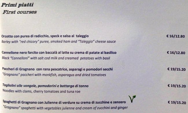 Menu di Nectare 