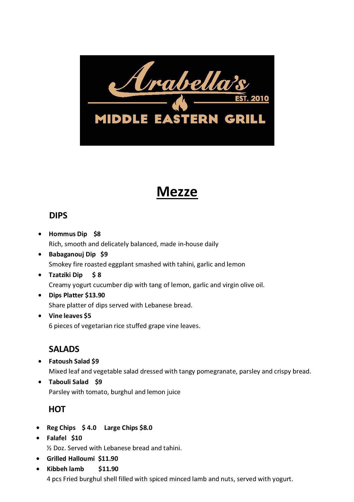 arabella s charcoal menu menu for arabella s charcoal west end brisbane