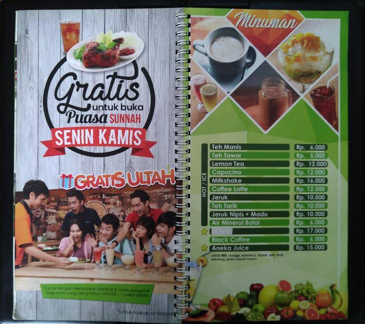 Ayam Bakar Mas Mono Menu Menu For Ayam Bakar Mas Mono