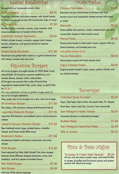 Sally Tomatoes Catering & Events menu