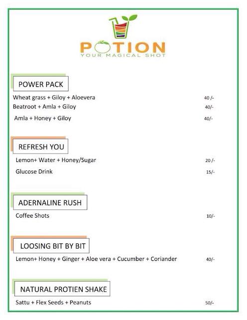 Potion Menu, Menu For Potion, Palam Vihar, Gurgaon - Zomato