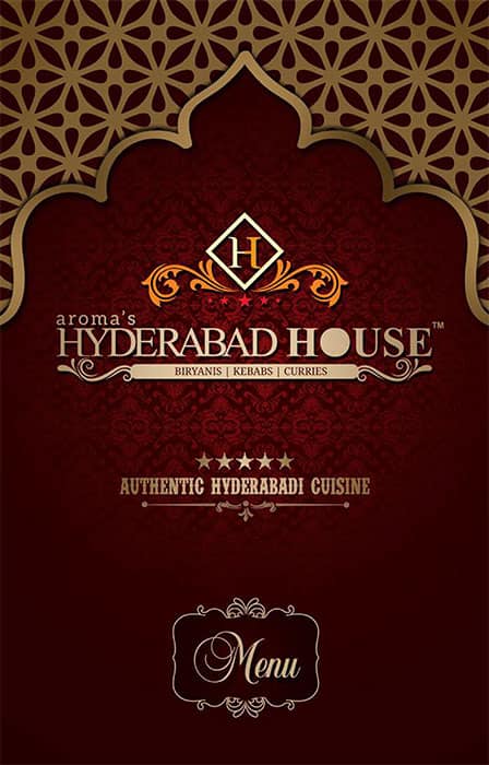 Aroma's Hyderabad House menu
