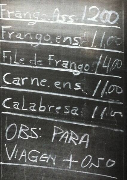 Escondidinho do Leblon cardápio