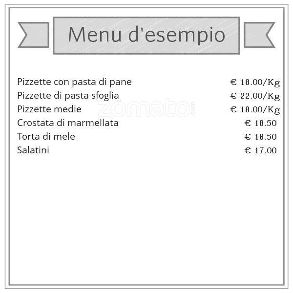Menu di Panificio Tiepolo 