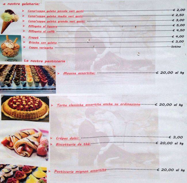 Menu di Ritrovo La Dolce Vita 