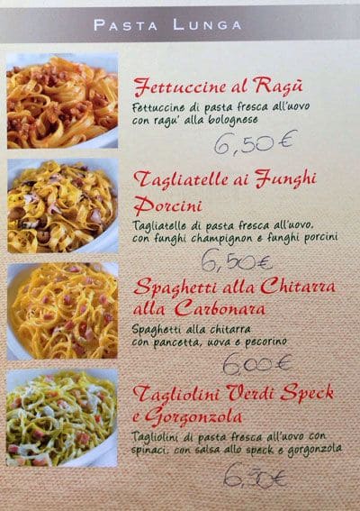 Menu di Bar Chen F. 