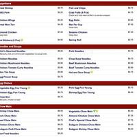 Chin S Kitchen Menu Menu For Chin S Kitchen Grant Park Hollywood Portland