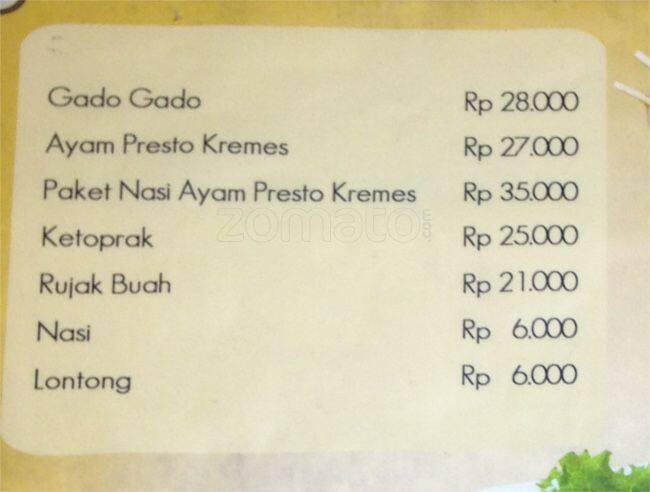  Gado Gado Java  Menu Menu untuk Gado Gado Java  Sudirman 