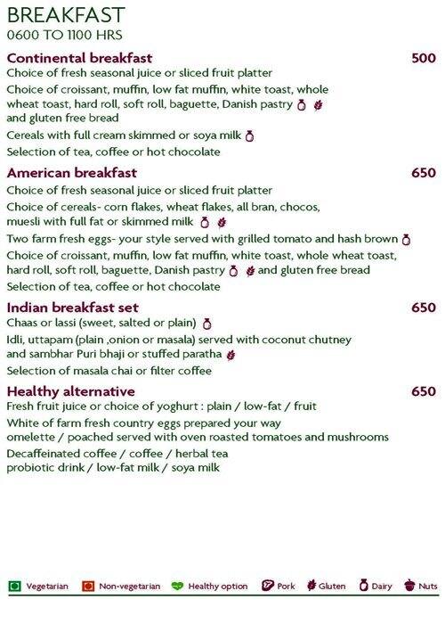 Menu of Mosaic - Crowne Plaza Pune City Centre, Bund Garden Road, Pune