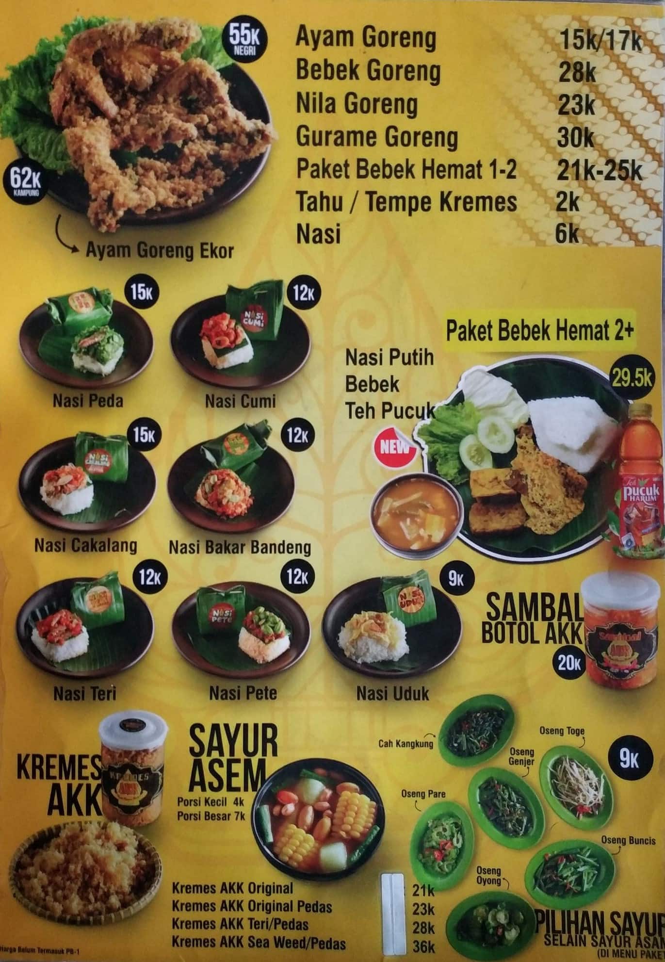 Ayam Kremes Kraton Menu Menu For Ayam Kremes Kraton Tebet Jakarta