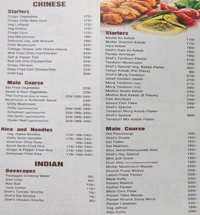 Mr chef indore
