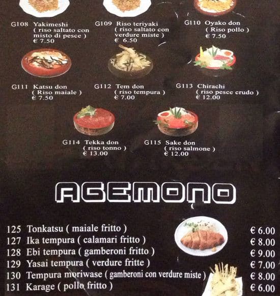 Menu di Ristorante Cinese 