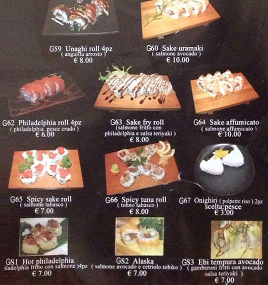 Menu di Ristorante Cinese 