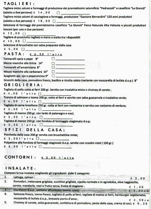 Menu di Street Fish Roma 