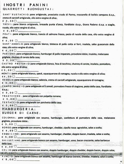 Menu di Street Fish Roma 