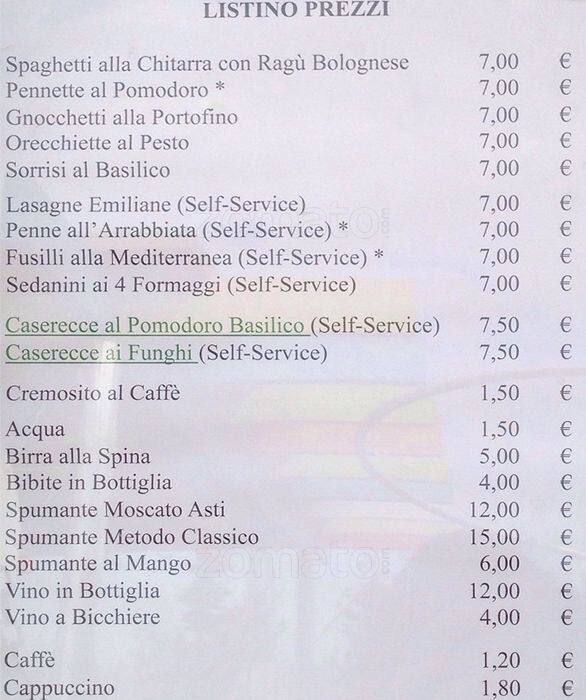Zini menu
