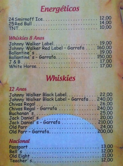 Zeca Ora Bar cardápio