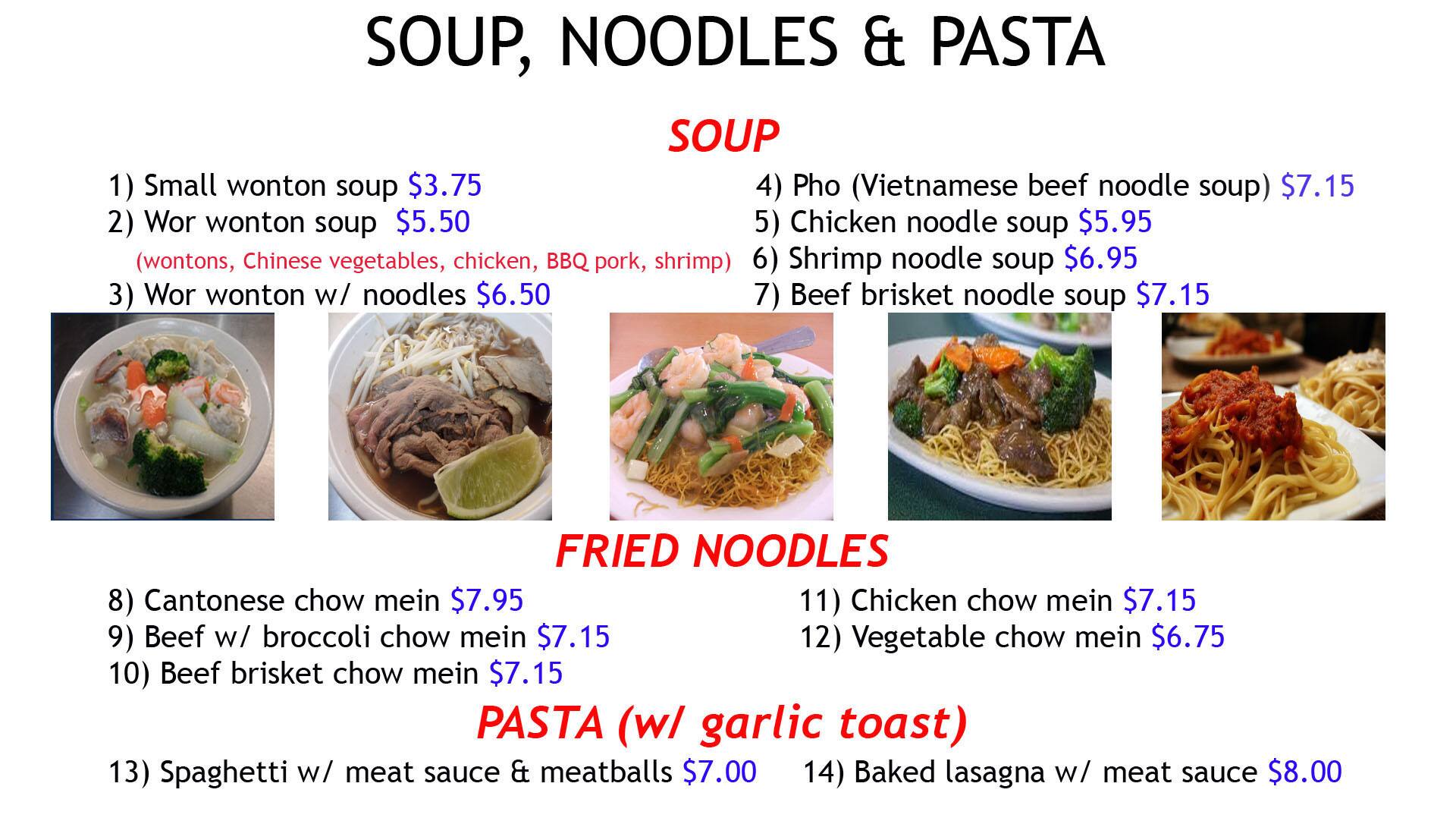 Christine's Kitchen menu
