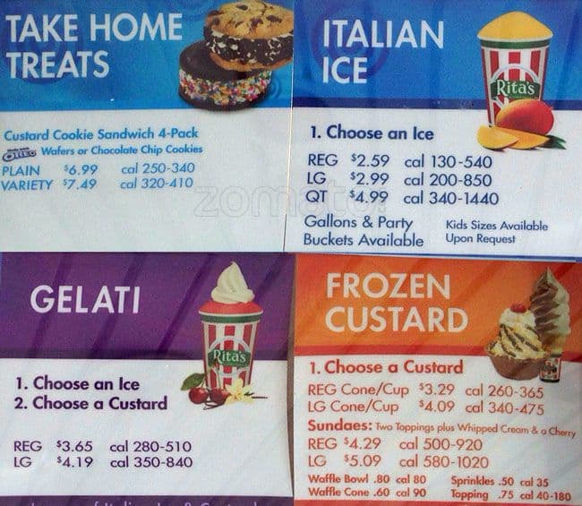 Carta de Ritas Italian Ice