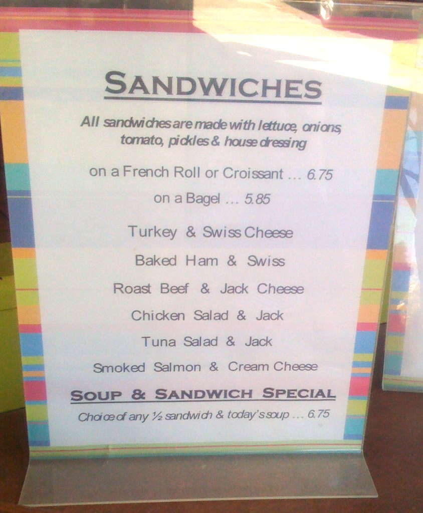 Carmel Bakery menu, Menu restauracji Carmel Bakery, Carmel, Monterey Bay Urbanspoon/Zomato