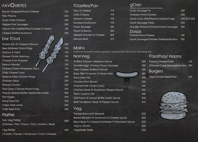 Menu at Opus, Bengaluru, 4, 1st Main, Chakravarthy Layout, Palace Cross ...