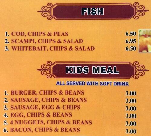 Valo Cafe menu