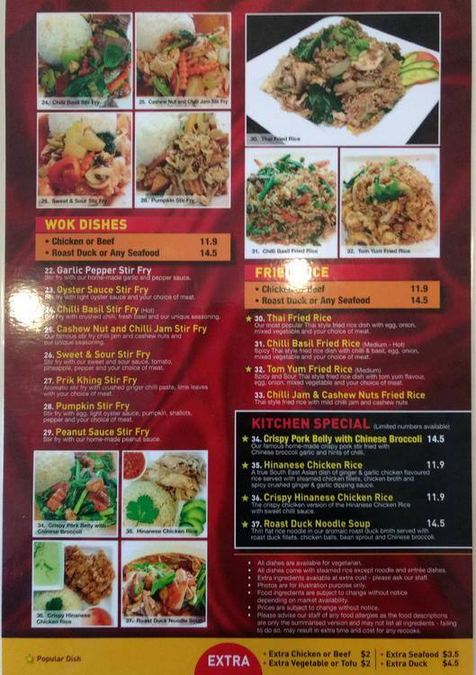 All Spice Thai Kitchen Menu Menu For All Spice Thai Kitchen