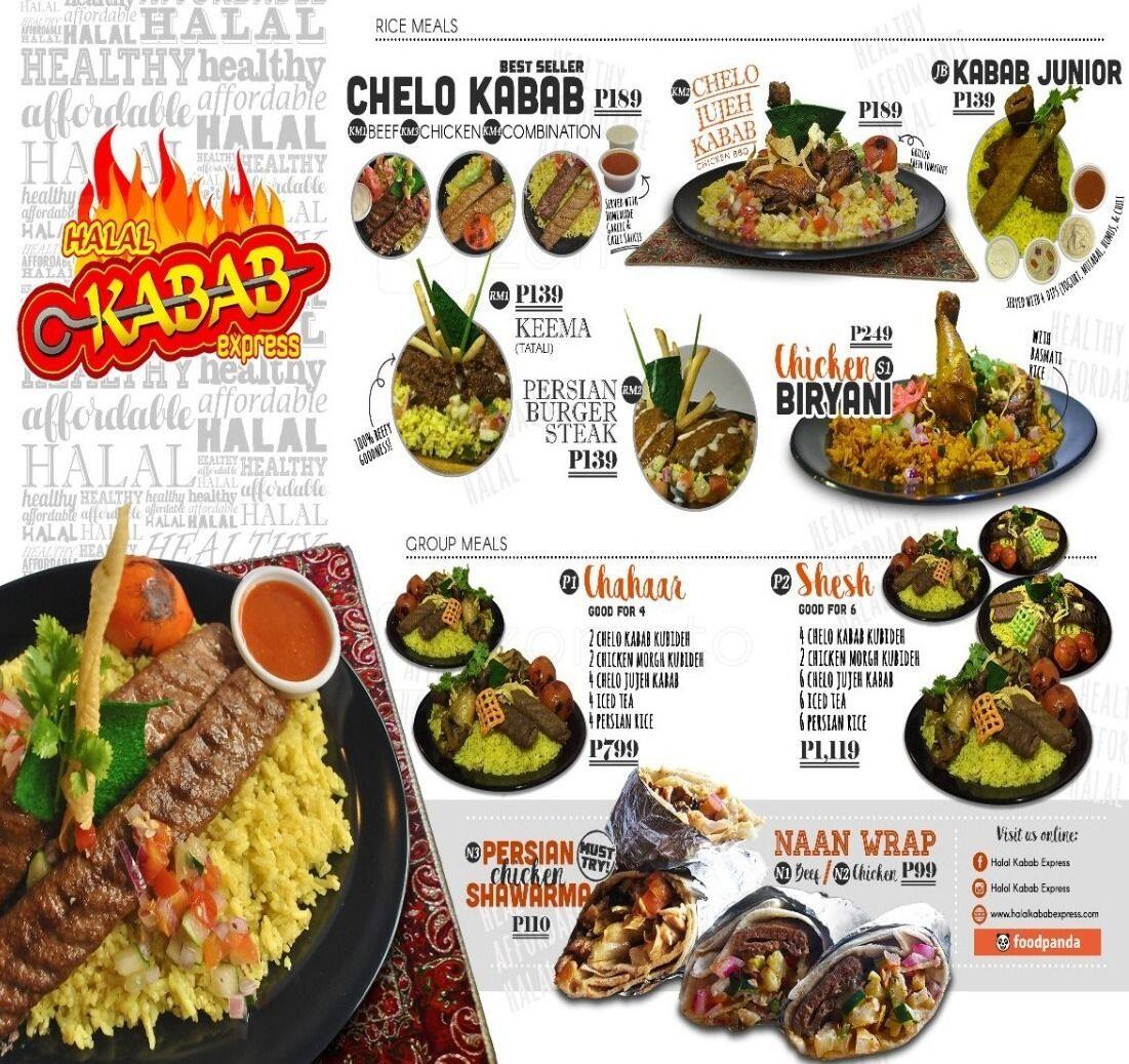 Halal Kabab Express Menu, Menu for Halal Kabab Express, Batasan Hills