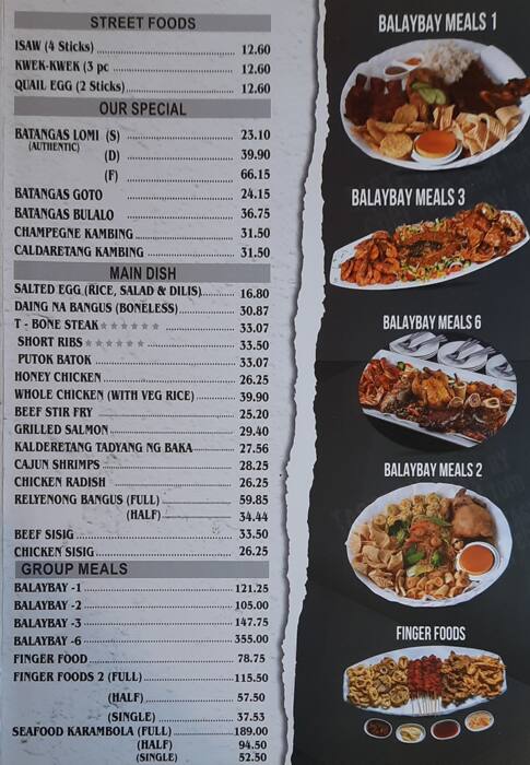 Menu of Special Lomi Restaurant, Tourist Club Area (Al Zahiyah), Abu Dhabi