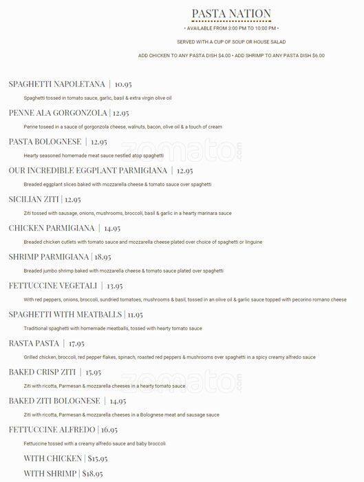 Menu at Brownstone Diner & Pancake Factory restaurant, Jersey City, 426