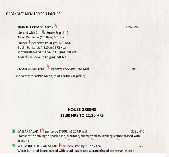 Orchid - Fortune Avenue menu