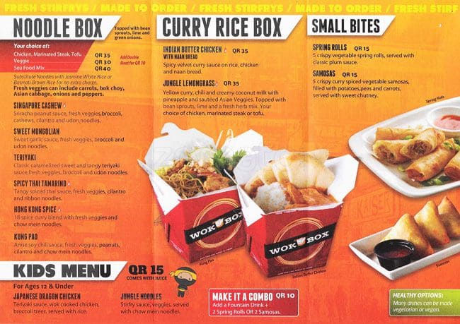 Wok Box Menu, Menu for Wok Box, Al Gharafa, Doha - Zomato Qatar