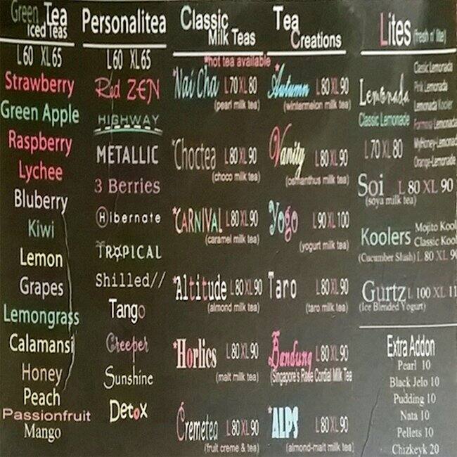 Zen Tea Menu, Menu for Zen Tea, Santa Cruz, Makati City Zomato