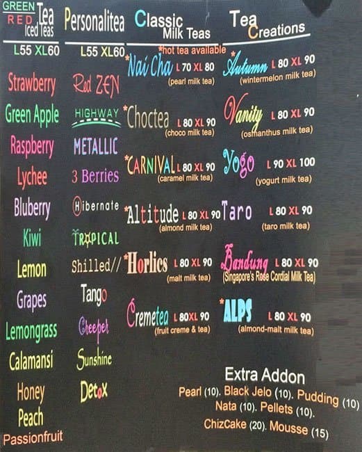 Zen Tea Menu, Menu for Zen Tea, Santa Cruz, Makati City Zomato