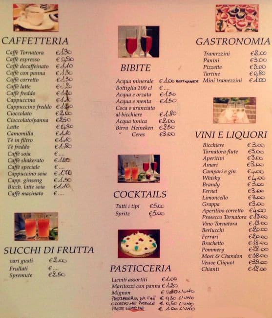 Menu di Tornatora 