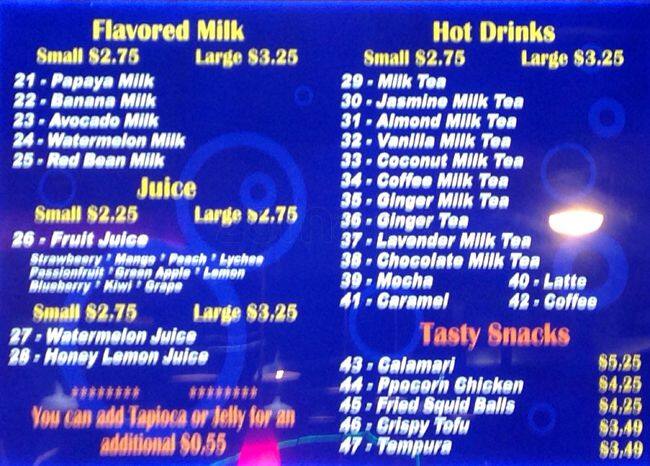 Carta de Boba Express