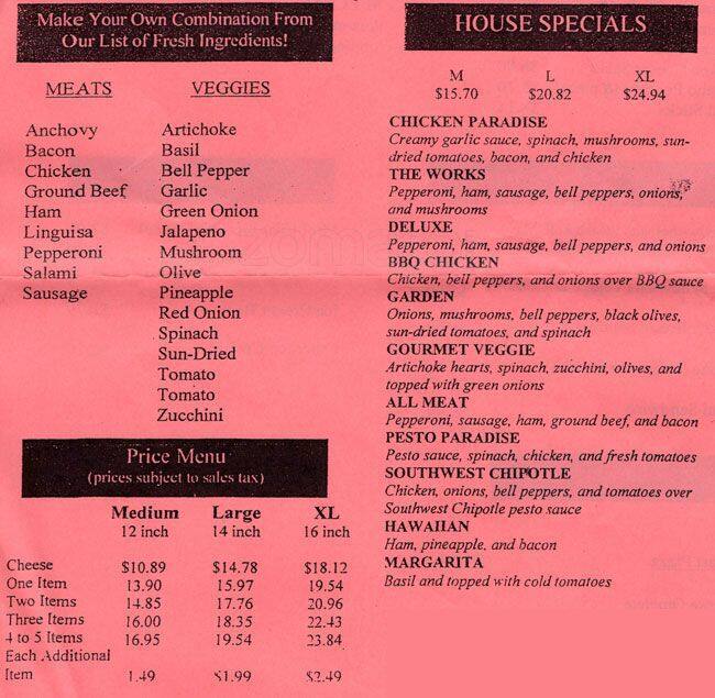 Pizza Oliva Menu, Menu for Pizza Oliva, Walnut Creek, Walnut Creek Urbanspoon/Zomato