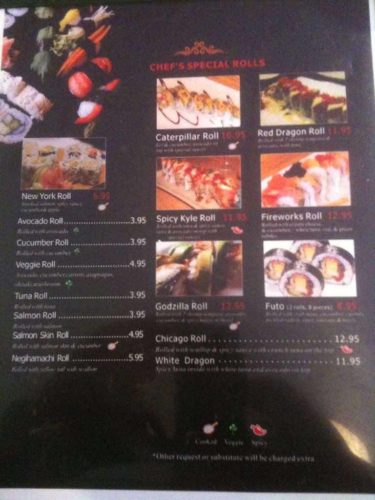 Menu At Bento Cafe Hainesville Menu At Bento Cafe Hainesville