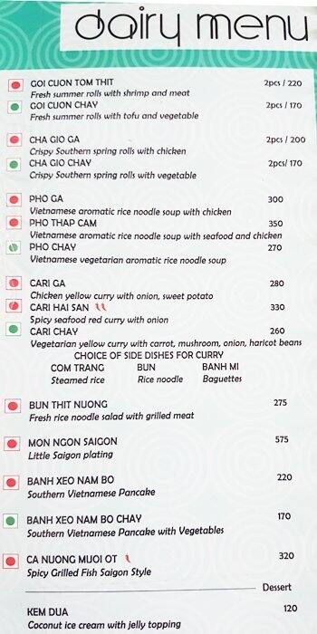 Little Saigon Menu Menu For Little Saigon Hauz Khas New