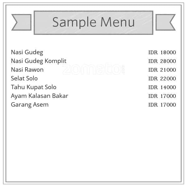  Dapur Gudeg  Bu Tutie Menu Menu untuk Dapur Gudeg  Bu Tutie 