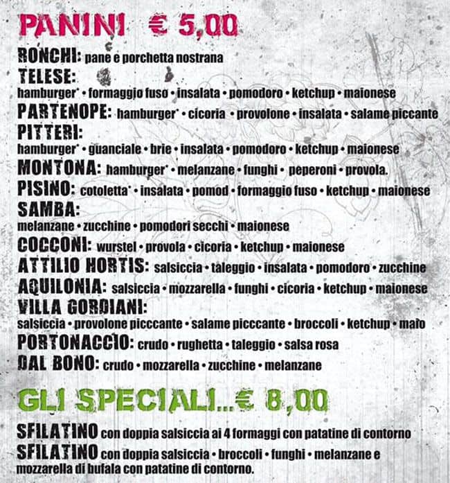 Menu di Inside 