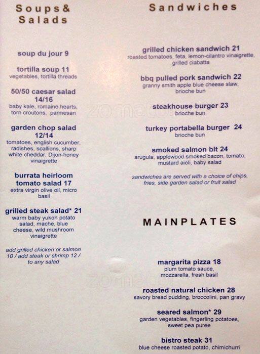 Church & Dey The Millennium Hilton Menu Urbanspoon/Zomato